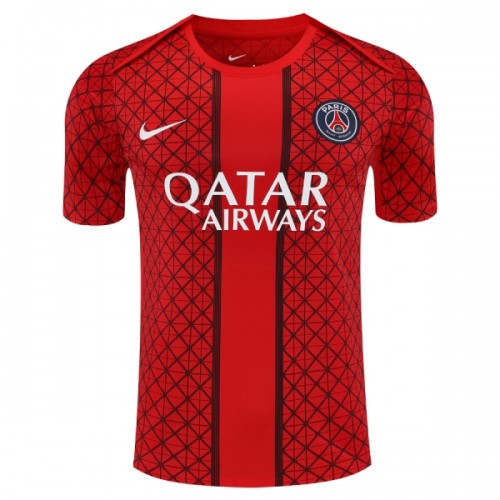 Maillot de Supporter Paris Saint-Germain Pre-Match 2025-26 Rouge Pour Homme Maillot de Supporter Paris Saint-Germain Pre-Match 2025-26 Rouge Pour Homme